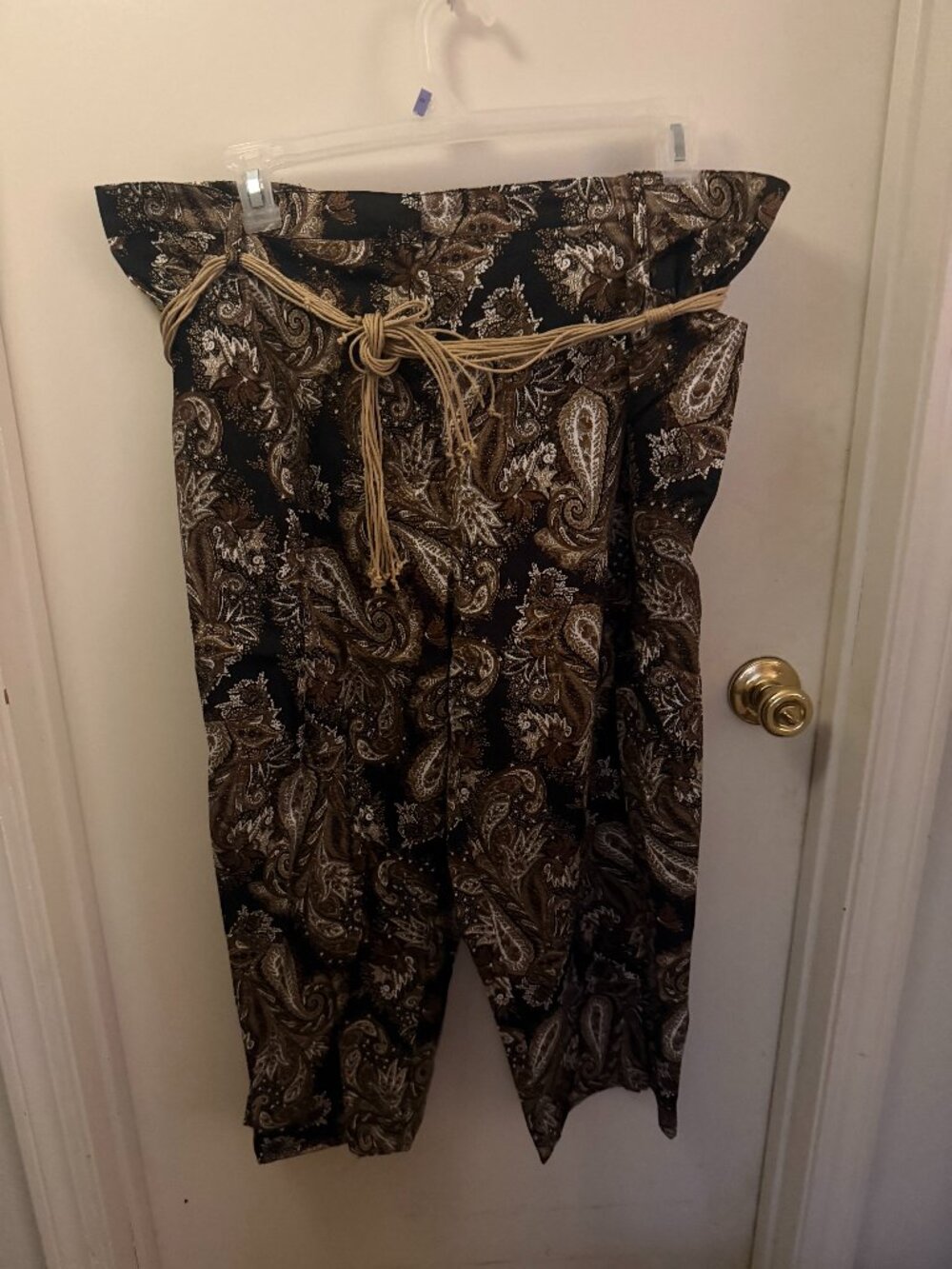 White Stag Cropped Paisley Pants W 20W